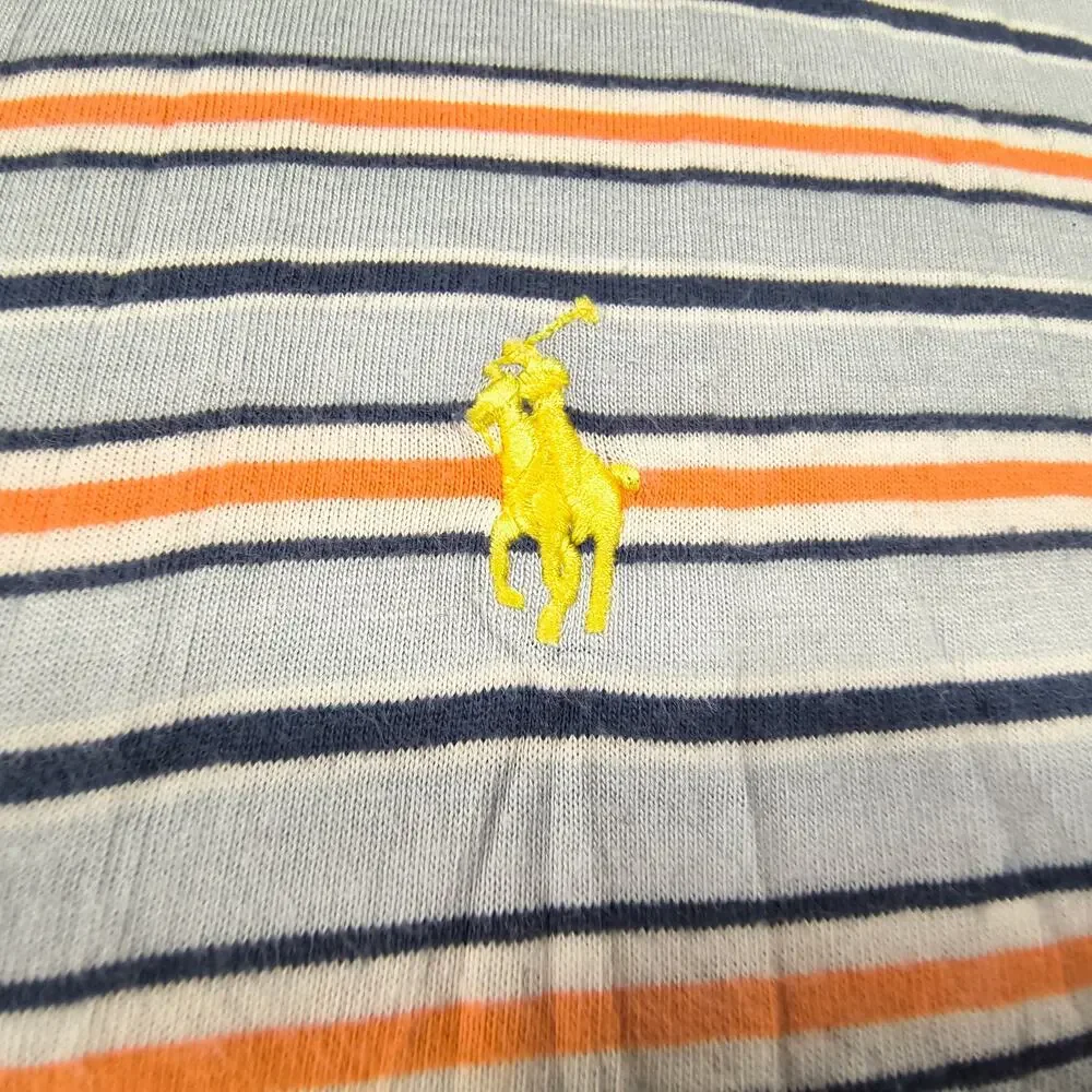 Polo Ralph Lauren Short Sleeve Collared Polo Shirt Mens Size 3XB Blue Orange